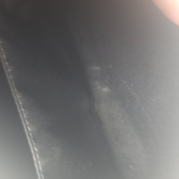 Coach Colette  Women's Smooth Leather Large Zip Top Black Wristlet - Picture 6 of 8